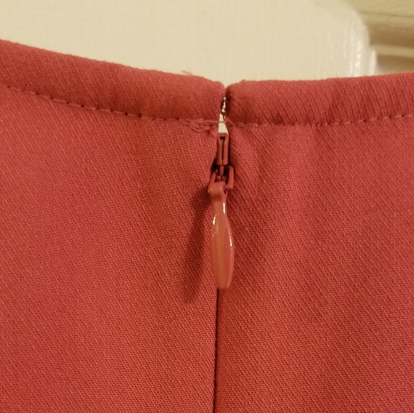 NWT Loft Flutter Flare Dress Shaded Rose - Picture 6 of 7